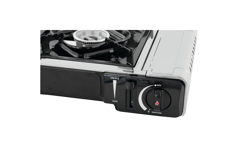 Outwell 445974 Camping Portable Gas Stove Appetizer Solo 1 Burner Silver Grey Outwell 445974 Camping Portable Gas Stove Appetizer Solo 1 Burner Silver Grey