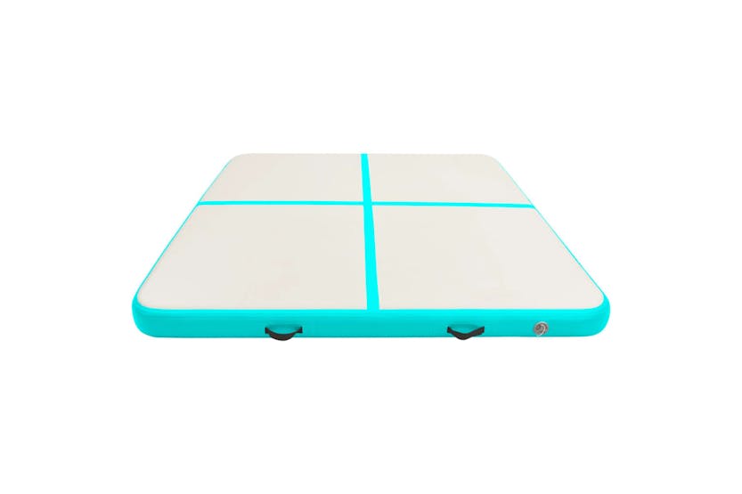 vidaXL 92696 Inflatable Gymnastics Mat With Pump 200x200x10cm Pvc Green vidaXL 92696 Inflatable Gymnastics Mat With Pump 200x200x10cm Pvc Green