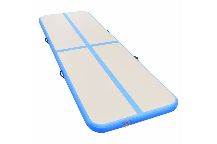 vidaXL 91925 Inflatable Gymnastics Mat With Pump 700x100x10cm Pvc Blue vidaXL 91925 Inflatable Gymnastics Mat With Pump 700x100x10cm Pvc Blue