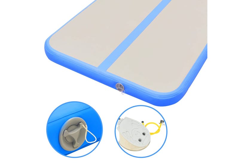 vidaXL 91925 Inflatable Gymnastics Mat With Pump 700x100x10cm Pvc Blue vidaXL 91925 Inflatable Gymnastics Mat With Pump 700x100x10cm Pvc Blue
