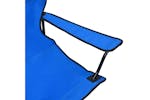 vidaXL 313537 2-seater Foldable Camping Chair Steel And Fabric Blue vidaXL 313537 2-seater Foldable Camping Chair Steel And Fabric Blue