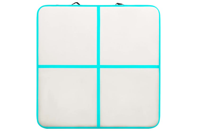 vidaXL 92702 Inflatable Gymnastics Mat With Pump 200x200x20cm Pvc Green vidaXL 92702 Inflatable Gymnastics Mat With Pump 200x200x20cm Pvc Green