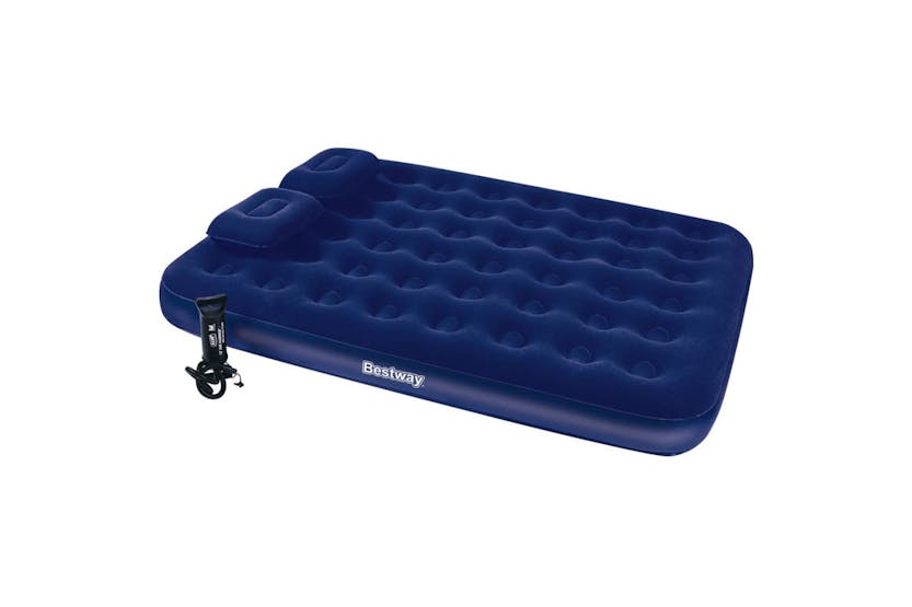 Bestway 90750 Inflatable Flocked Airbed Pillow Air Pump 203x152x22cm 67374 Bestway 90750 Inflatable Flocked Airbed Pillow Air Pump 203x152x22cm 67374