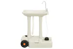 vidaXL 3186678 Camping Hand Wash Stand With Wheeled Water Tank Grey vidaXL 3186678 Camping Hand Wash Stand With Wheeled Water Tank Grey