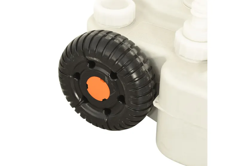 vidaXL 3186678 Camping Hand Wash Stand With Wheeled Water Tank Grey vidaXL 3186678 Camping Hand Wash Stand With Wheeled Water Tank Grey