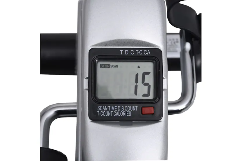 Vidaxl 90627 Silver Mini Exercise Bike With Plastic Flywheel Vidaxl 90627 Silver Mini Exercise Bike With Plastic Flywheel