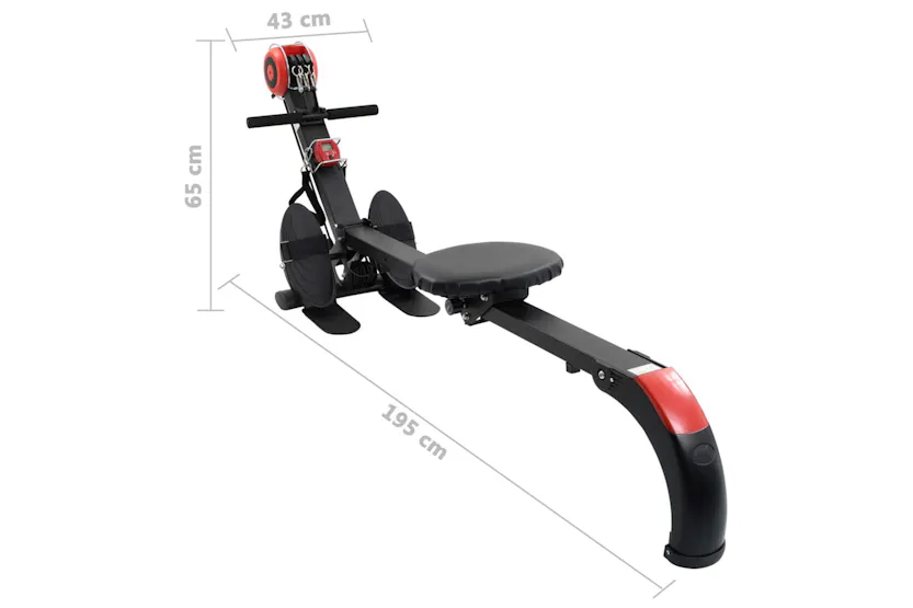 vidaXL 92013 Folding Rowing Machine Adjustable Resistance vidaXL 92013 Folding Rowing Machine Adjustable Resistance