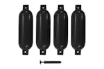 Vidaxl Boat Fenders 4 Pcs Black 51x14 Cm Pvc Vidaxl Boat Fenders 4 Pcs Black 51x14 Cm Pvc