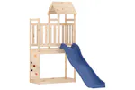 vidaXL 3155900 Playhouse With Slide Rockwall Solid Wood Pine vidaXL 3155900 Playhouse With Slide Rockwall Solid Wood Pine