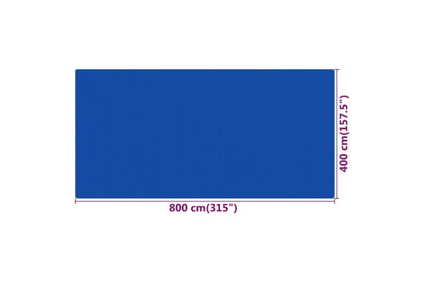 vidaXL 310735 Tent Carpet 400x800cm Blue Hdpe vidaXL 310735 Tent Carpet 400x800cm Blue Hdpe