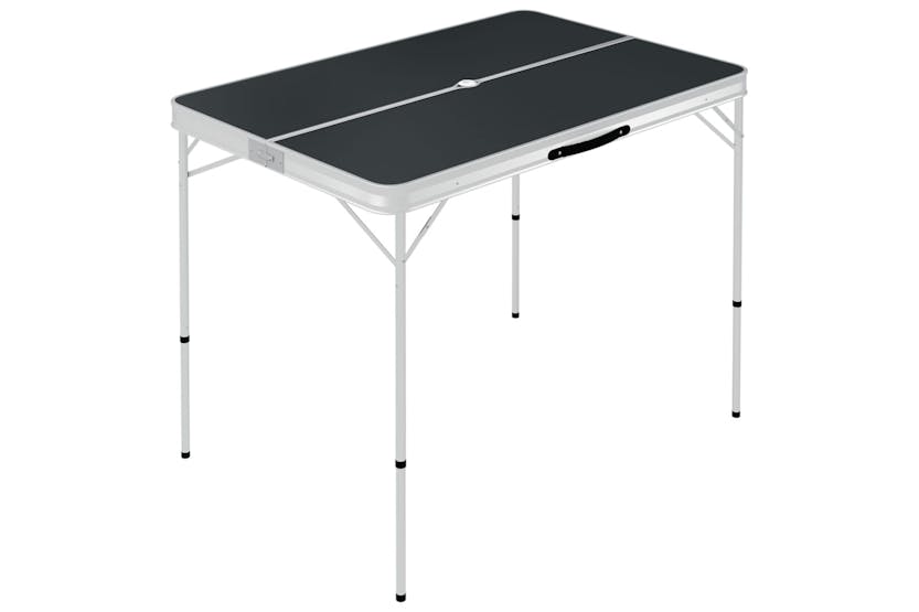 vidaXL 48183 Folding Camping Table With 2 Benches Aluminium Grey vidaXL 48183 Folding Camping Table With 2 Benches Aluminium Grey