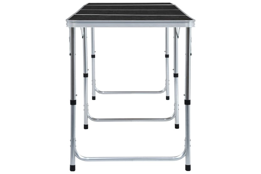vidaXL 48177 Foldable Camping Table Grey Aluminium 240x60cm vidaXL 48177 Foldable Camping Table Grey Aluminium 240x60cm