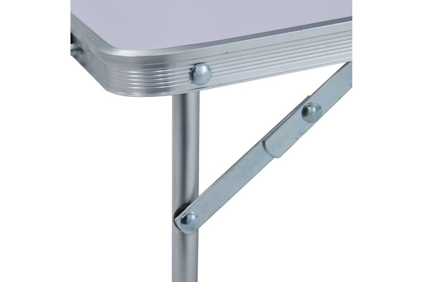 vidaXL 48185 Folding Camping Table White Aluminium 60x40cm vidaXL 48185 Folding Camping Table White Aluminium 60x40cm