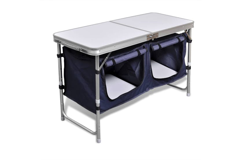 vidaXL 41331 Foldable Camping Cupboard With Aluminium Frame vidaXL 41331 Foldable Camping Cupboard With Aluminium Frame