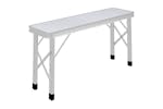 vidaXL 48181 Folding Camping Table With 2 Benches Aluminium White vidaXL 48181 Folding Camping Table With 2 Benches Aluminium White