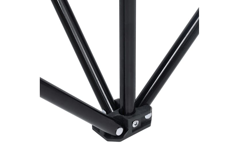 vidaXL 313540 2-seater Foldable Camping Chair Steel And Fabric Grey vidaXL 313540 2-seater Foldable Camping Chair Steel And Fabric Grey