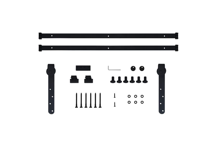 vidaXL 148013 Mini Sliding Cabinet Door Kit Carbon Steel 183cm vidaXL 148013 Mini Sliding Cabinet Door Kit Carbon Steel 183cm