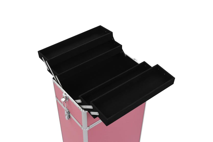 vidaXL 91820 Make-up Trolley Aluminium Pink vidaXL 91820 Make-up Trolley Aluminium Pink