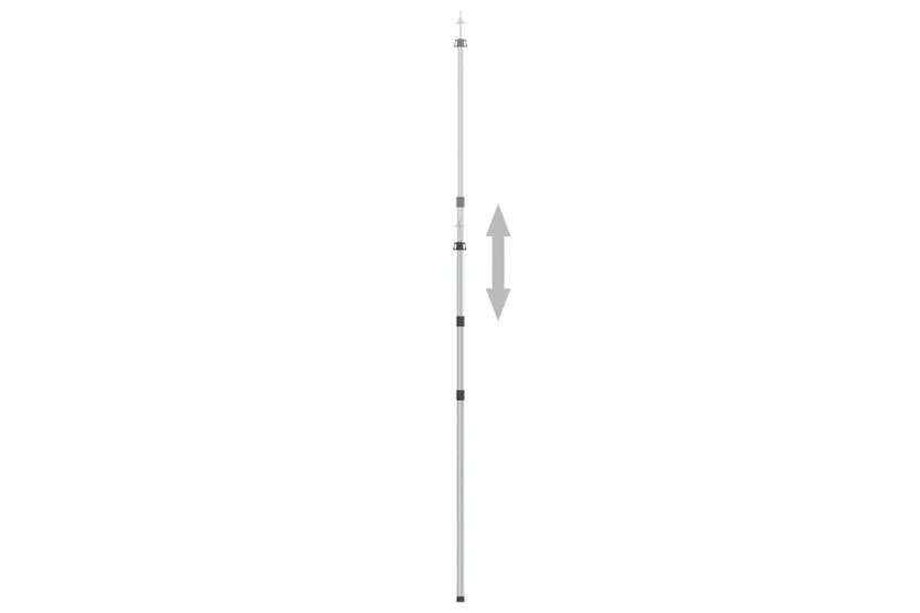 vidaXL 315219 Telescopic Tarp Poles With Length Of 102-260cm 2 Pcs Aluminum vidaXL 315219 Telescopic Tarp Poles With Length Of 102-260cm 2 Pcs Aluminum