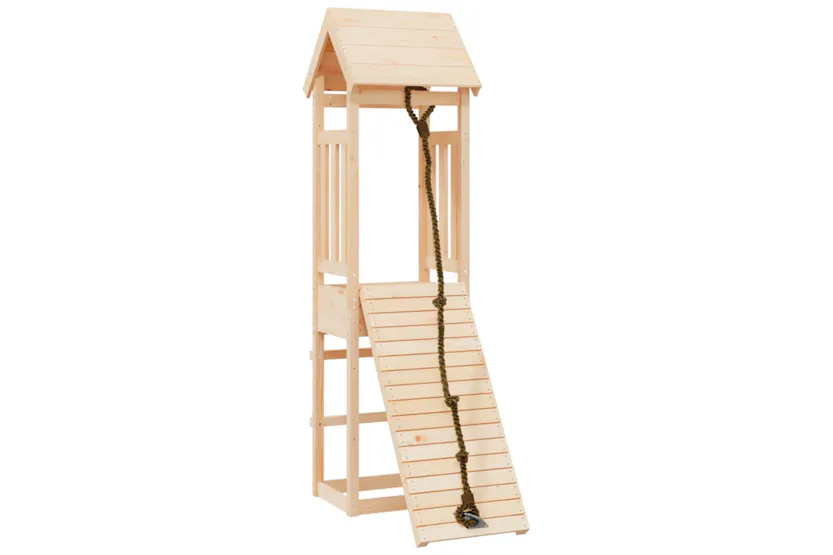 vidaXL 3155810 Playhouse With Climbing Wall Solid Wood Pine vidaXL 3155810 Playhouse With Climbing Wall Solid Wood Pine