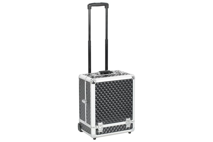 vidaXL 91826 Make-up Trolley 35x29x45cm Black Aluminium vidaXL 91826 Make-up Trolley 35x29x45cm Black Aluminium