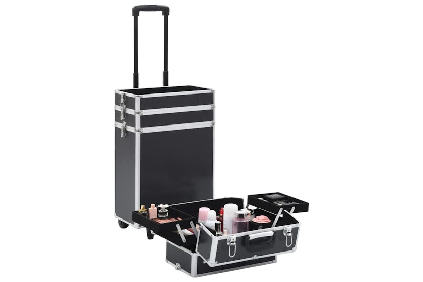 Vidaxl 91815 Make-up Trolley Aluminium Black Vidaxl 91815 Make-up Trolley Aluminium Black
