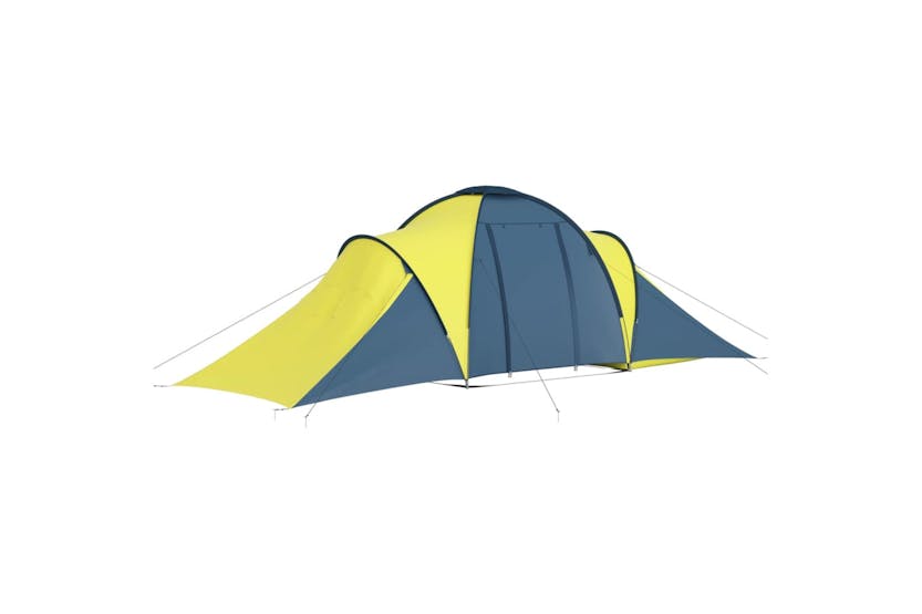 vidaXL 93185 Camping Tent 6 Persons Blue And Yellow vidaXL 93185 Camping Tent 6 Persons Blue And Yellow