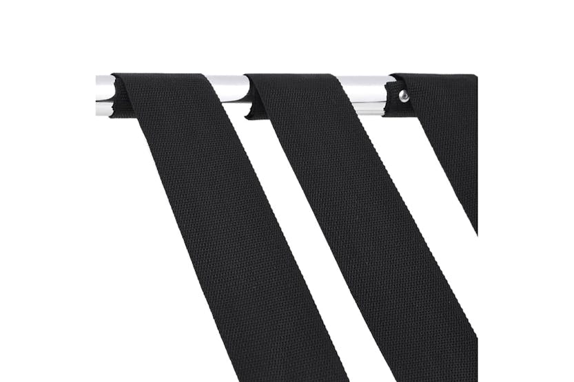 vidaXL 153076 Luggage Rack Black And Silver 56x40x49cm vidaXL 153076 Luggage Rack Black And Silver 56x40x49cm