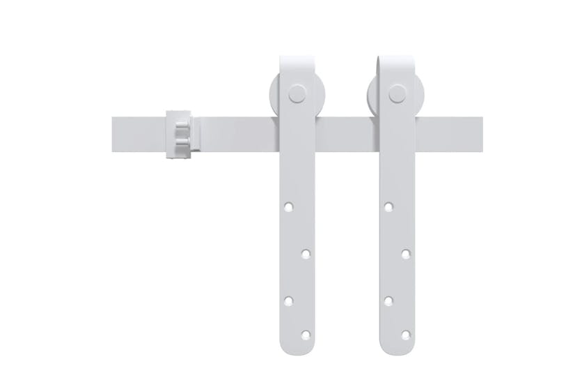 vidaXL 151693 Mini Sliding Cabinet Door Kit Carbon Steel White 122cm vidaXL 151693 Mini Sliding Cabinet Door Kit Carbon Steel White 122cm