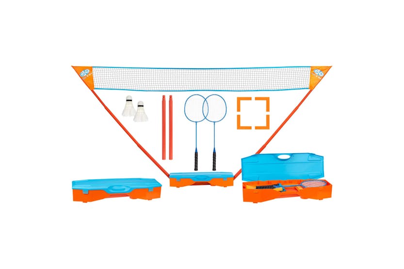 Get & Go 429657 Instant Badminton Game Set Blue And Orange Get & Go 429657 Instant Badminton Game Set Blue And Orange