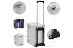 Vidaxl 91844 Pilot Trolley 47x39x27 Cm Silver Aluminium Vidaxl 91844 Pilot Trolley 47x39x27 Cm Silver Aluminium