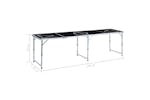 vidaXL 48188 Folding Beer Pong Table 240cm Black vidaXL 48188 Folding Beer Pong Table 240cm Black