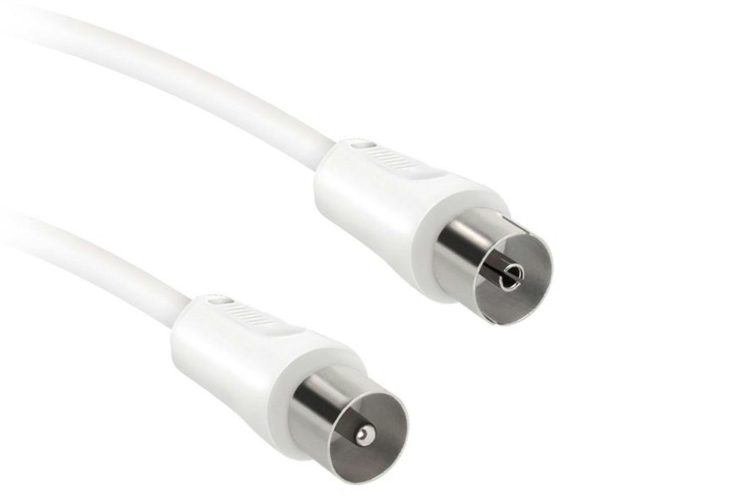 Ekon Antenna Cable with Adapter | 10m | White