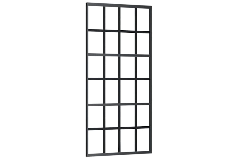 vidaXL 151021 Sliding Door Esg Glass And Aluminium 90x205cm Black vidaXL 151021 Sliding Door Esg Glass And Aluminium 90x205cm Black
