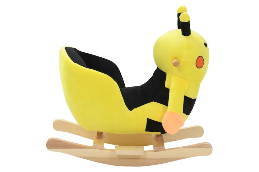 vidaXL 80223 Rocking Animal Bumblebee With Backrest Plush 60x32x57cm Yellow vidaXL 80223 Rocking Animal Bumblebee With Backrest Plush 60x32x57cm Yellow