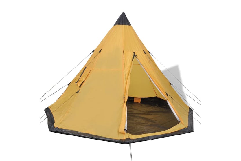 vidaXL 91008 4-person Tent Yellow vidaXL 91008 4-person Tent Yellow