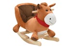 vidaXL 80221 Rocking Animal Horse With Backrest Plush 60x32x50cm Brown vidaXL 80221 Rocking Animal Horse With Backrest Plush 60x32x50cm Brown