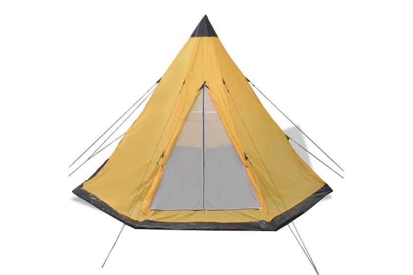 vidaXL 91008 4-person Tent Yellow vidaXL 91008 4-person Tent Yellow
