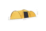 vidaXL 92232 Camping Igloo Tent 650x240x190cm 8 Person Yellow vidaXL 92232 Camping Igloo Tent 650x240x190cm 8 Person Yellow