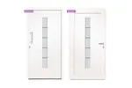 vidaXL 3056810 Front Door Aluminium And Pvc White 100x210cm vidaXL 3056810 Front Door Aluminium And Pvc White 100x210cm