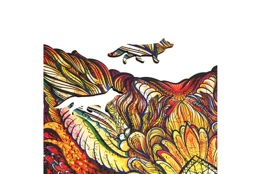 Unidragon 444693 308 Piece Wooden Jigsaw Puzzle Fiery Fox King Size 27x40 Cm Unidragon 444693 308 Piece Wooden Jigsaw Puzzle Fiery Fox King Size 27x40 Cm