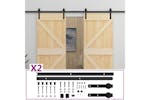 vidaXL 3057586 Sliding Door With Hardware Set 80x210cm Solid Pine Wood vidaXL 3057586 Sliding Door With Hardware Set 80x210cm Solid Pine Wood
