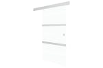 vidaXL 288063 Sliding Door With Soft Stops Esg Glass 102.5x205cm Silver vidaXL 288063 Sliding Door With Soft Stops Esg Glass 102.5x205cm Silver