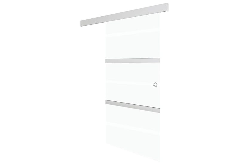 Vidaxl Sliding Door Esg Glass And Aluminium 76x212 Cm Silver Vidaxl Sliding Door Esg Glass And Aluminium 76x212 Cm Silver