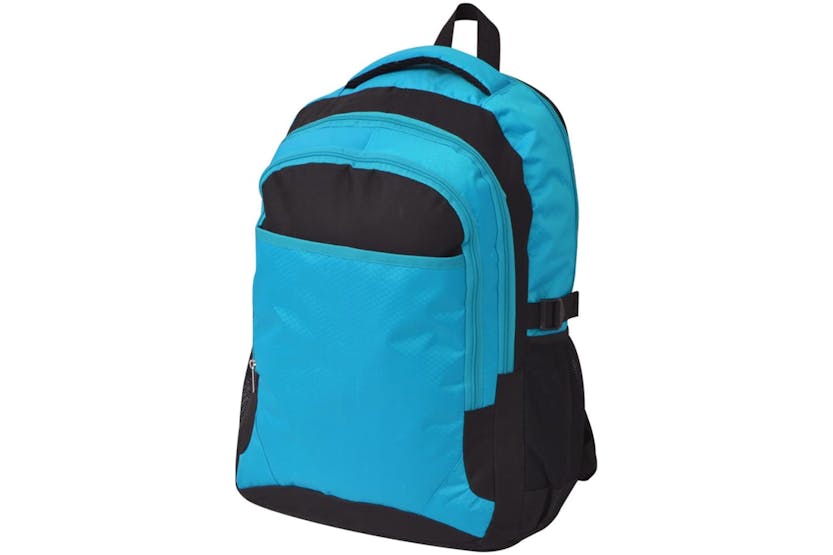 vidaXL 91112 School Backpack 40 L Black And Blue vidaXL 91112 School Backpack 40 L Black And Blue