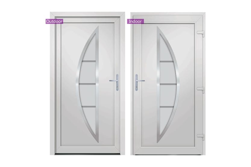 vidaXL 3187871 Front Door White 108x200cm Pvc vidaXL 3187871 Front Door White 108x200cm Pvc