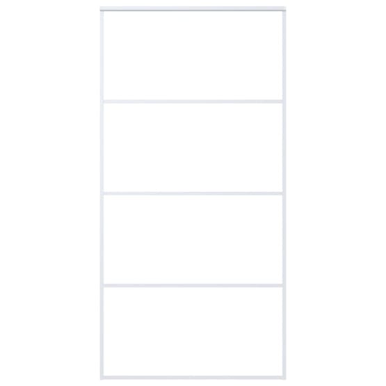 Vidaxl Sliding Door Frosted Esg Glass And Aluminium 102.5x205 Cm White Vidaxl Sliding Door Frosted Esg Glass And Aluminium 102.5x205 Cm White