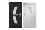 vidaXL 3187937 Front Door Anthracite 98x200cm Pvc vidaXL 3187937 Front Door Anthracite 98x200cm Pvc