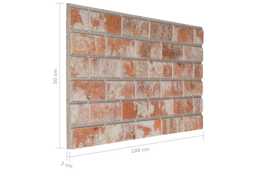 vidaXL 149581 3d Wall Panels With Red Brick Design 10 Pcs Eps vidaXL 149581 3d Wall Panels With Red Brick Design 10 Pcs Eps