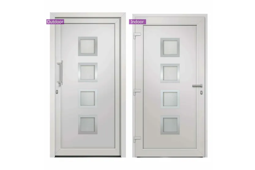 vidaXL 279179 Front Door White 108x200cm vidaXL 279179 Front Door White 108x200cm